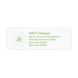 anpassningsbarnas adressetiketter illuminati returadress etikett