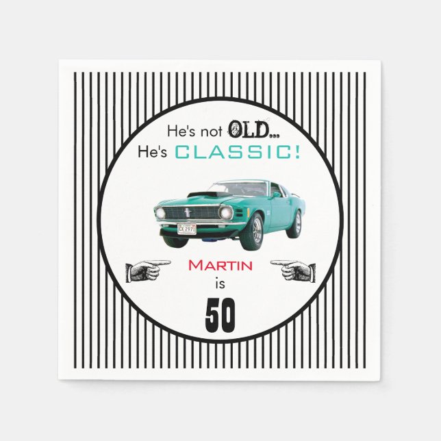 Anpassningsbarnas ålder är inte gammal utan klassi pappersservett (Framsidan)