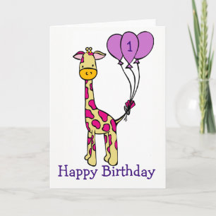 Anpassningsbarnas ålderskort - Giraffe Kort