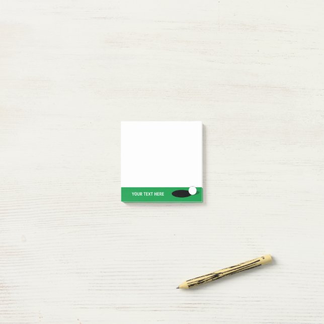 Anpassningsbarnas anteckningsblock för golfspelare post-it block (På skrivbordet)