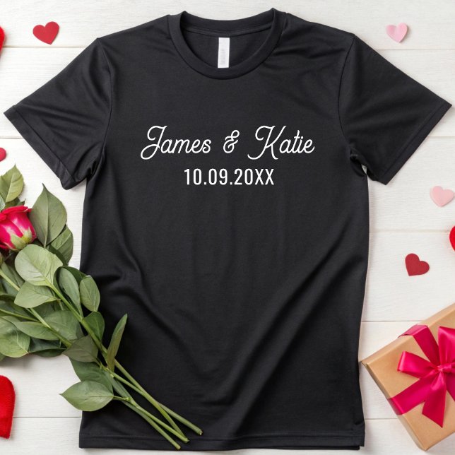 Anpassningsbarnas årsdag för Par Bröllop T Shirt (Skapare uppladdad)