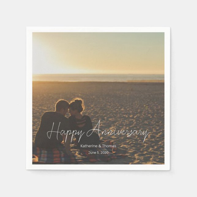 Anpassningsbarnas årsdag Fototext för Personlig mo Pappersservett (Framsidan)