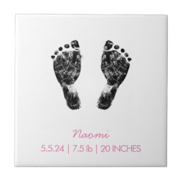 Anpassningsbarnas avtryck | Överför ditt Baby-avtr Kakelplatta