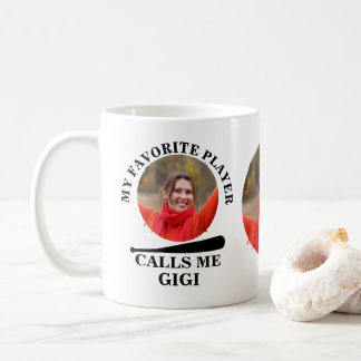 Anpassningsbarnas basebollformfoto min favoritbase kaffemugg