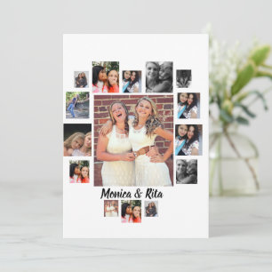 Anpassningsbarnas bästa vänner 15 fotokollage julkort