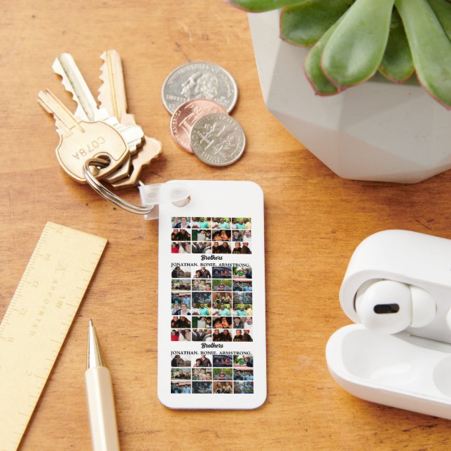 Anpassningsbarnas bästa vänner för brothers Photo  Nyckelring (Skrivbord)