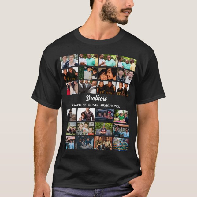 Anpassningsbarnas bästa vänner för brothers Photo  T Shirt (Framsida)