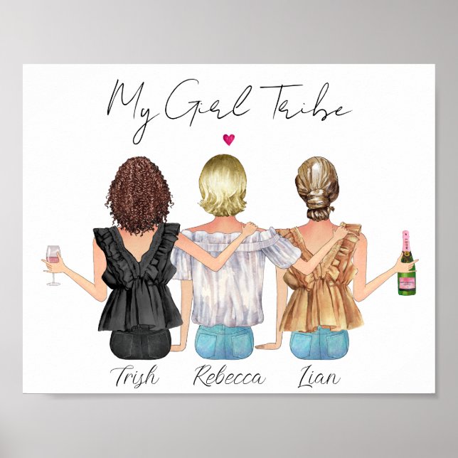 Anpassningsbarnas bästa vänner personlig porträtt poster (Framsidan)