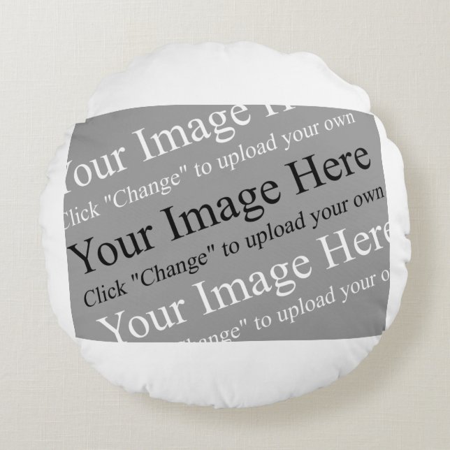 Anpassningsbarnas bildfyllning rund kudde (Framsidan)