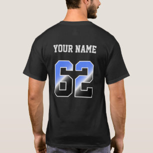 Anpassningsbarnas blå nummer 62 Personlig T-Shirt