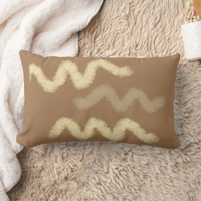 anpassningsbarnas blå svarta lila löv lägga till d lumbarkudde (Filt)