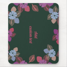 Anpassningsbarnas blommigt, modern miljövänlig musmatta