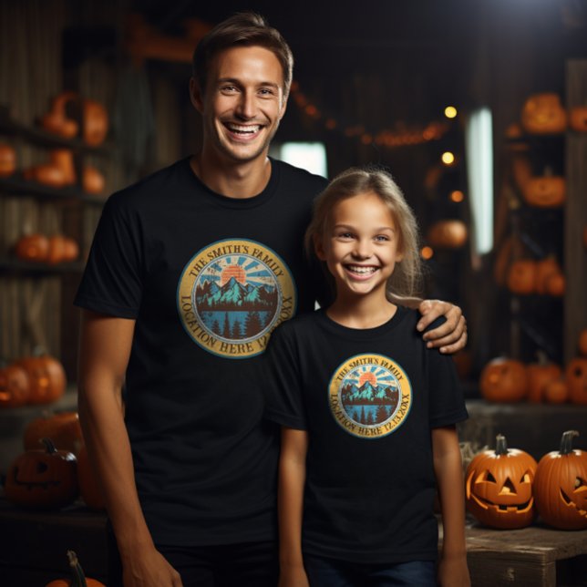 Anpassningsbarnas campingteam matchar familjereste t shirt (Skapare uppladdad)