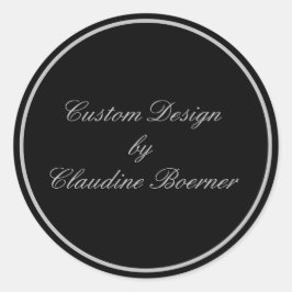 Anpassningsbarnas Designade runda produktetikett Runt Klistermärke