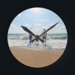 Anpassningsbarnas Dubbla Personlig sida vid sida Rund Klocka<br><div class="desc">Rund klocka för anpassningsbarnas Dubbla,  sida vid Personlig</div>