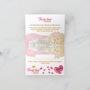 ANPASSNINGSBARNAS Elegant, handgjord av Bead Jewel Tack Kort