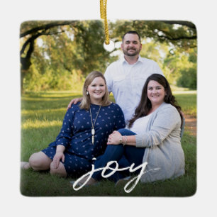 Anpassningsbarnas Elegant Joy 2-sidig familjefollj Julgransprydnad Keramik