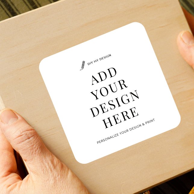 Anpassningsbarnas etikett för utskrift av 3 x 3 tu (Custom square sticker printing 3x3")