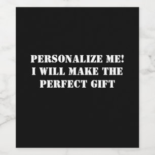 *Anpassningsbarnas etikett* Vinflaska Etikett