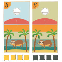 Anpassningsbarnas familjs första Retro Sloth Sunse