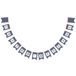 Anpassningsbarnas flotta Strimmad vallmobuntning Vimplar