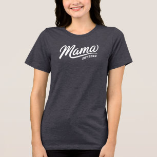 Anpassningsbarnas födelseår och föst. Mamma Shirts T Shirt