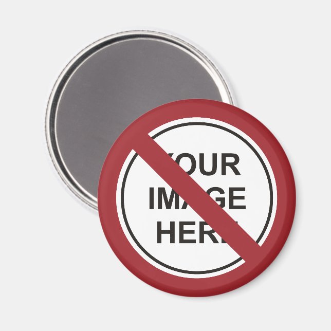 Anpassningsbarnas förbudskretslock magnet (Front/Back)