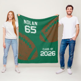 Anpassningsbarnas fotbollsspelarnummerklass fleecefilt