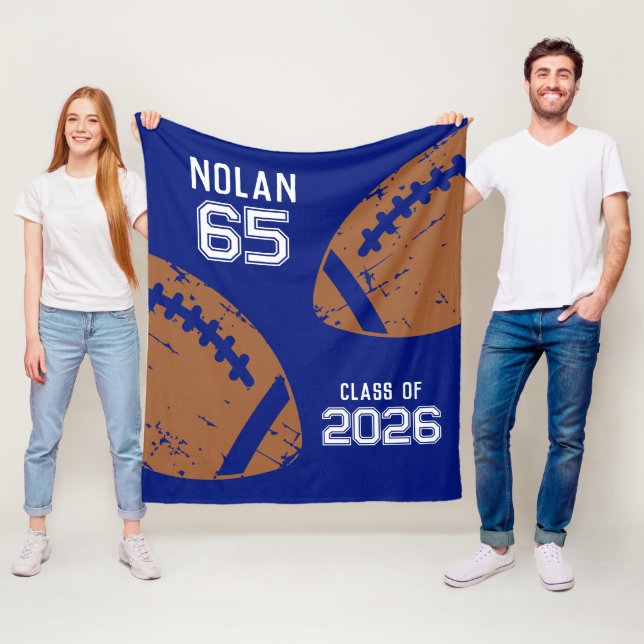 Anpassningsbarnas fotbollsspelarnummerklass fleecefilt (På plats)