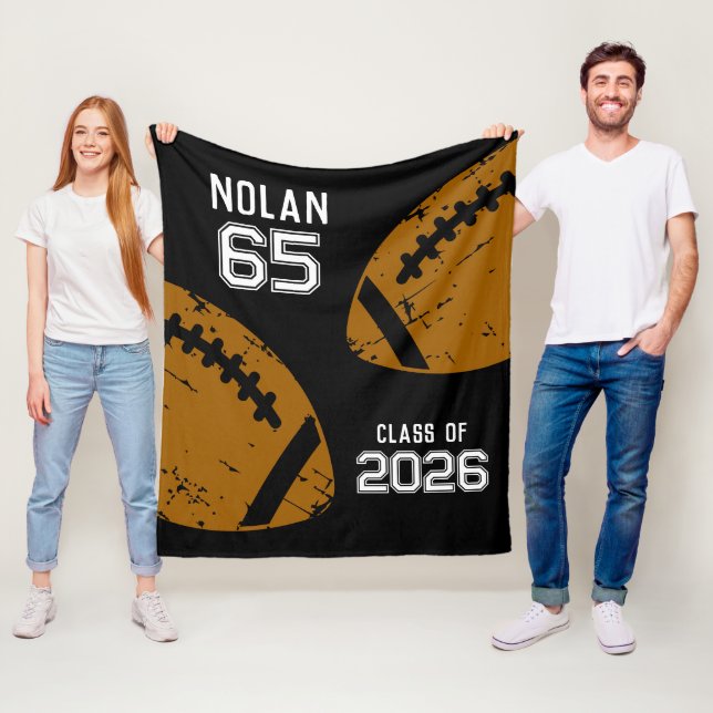 Anpassningsbarnas fotbollsspelarnummerklass fleecefilt (På plats)