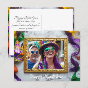 Anpassningsbarnas foto Mardi Gras Bourbon Street B Vykort