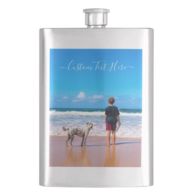 Anpassningsbarnas foto- och textflagga med egen de fickplunta (Framsidan)