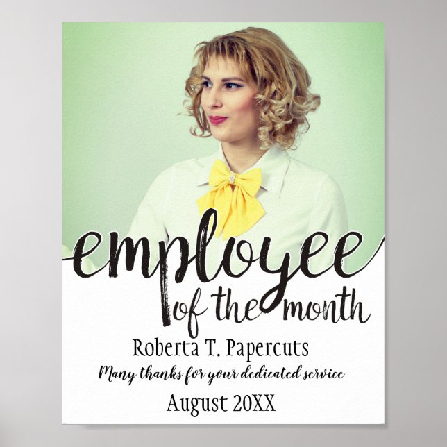 Anpassningsbarnas fotoanställd för månadscertifika poster (Framsidan)