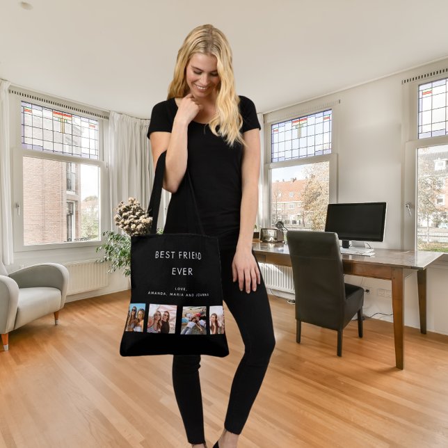 Anpassningsbarnas fotobästa vän kollapsar svart vi tygkasse (Skapare uppladdad)