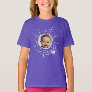 Anpassningsbarnas fotobild Spindelnät spindelnätet T Shirt