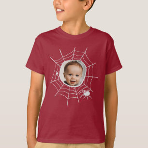 Anpassningsbarnas fotobild Spindelnät spindelnätet T Shirt