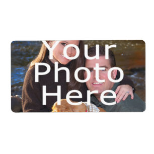 Anpassningsbarnas fotoetiketter fraktsedel