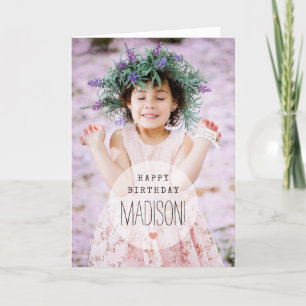 Anpassningsbarnas fotofödelsedagskort helgkort