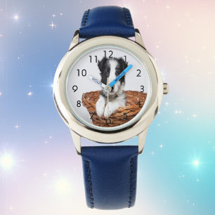 Anpassningsbarnas fotofotofotokopia av hund armbandsur
