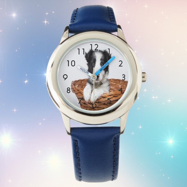Anpassningsbarnas fotofotofotokopia av hund armbandsur (Skapare uppladdad)