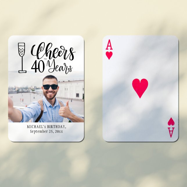 Anpassningsbarnas fotojägare till 40 års födelseda casinokort (Skapare uppladdad)