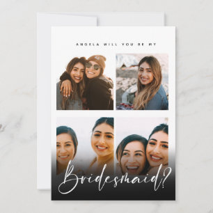 Anpassningsbarnas fotokollage brudens sida frieri