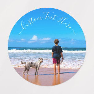 Anpassningsbarnas fotopatextetiketter din snygga s klistermärke