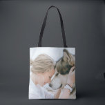 Anpassningsbarnas fotosida av Dubblan Side Tote Tygkasse<br><div class="desc">Utforma ett eget 2-sidigt foto med anpassningsbarnas foto med en fullt-utfallsmall. Byt ut den här provplatshållaren mot ett eget foto av dig,  din hund,  familj,  brudgummar eller subjekt. Ladda enkelt upp dina egna foton med din egen karaktär och älskad subjekt.</div>