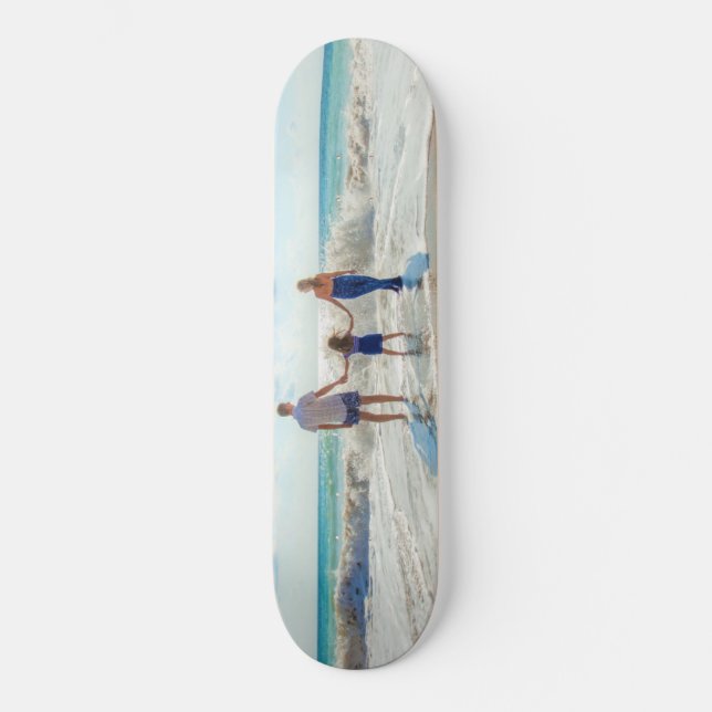 Anpassningsbarnas fotoskateboard - egen design - f mini skateboard bräda 18,5 cm (Framsida)