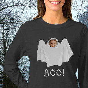 ANPASSNINGSBARNAS fotospökscoky skrämmande Hallowe T Shirt