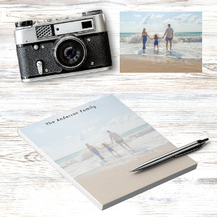 Anpassningsbarnas fotostrandsemester anteckningsblock