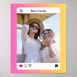 anpassningsbarnas fototextinmatning Poster Pappert