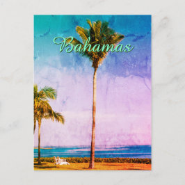 Anpassningsbarnas gamla tropiska design vykort