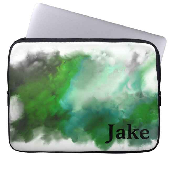 Anpassningsbarnas Grönt Laptop Fodral (Framsidan)